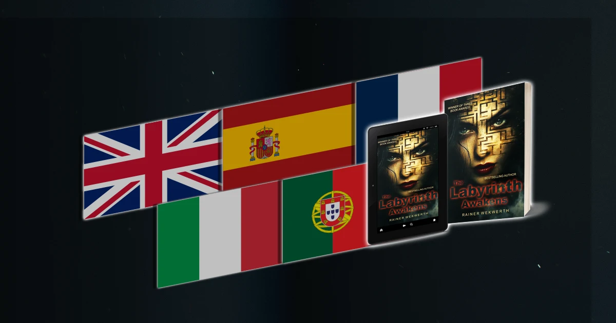 Titelbild zur News über die Veröffentlichung des ersten „Labyrinth“-Bandes in weiteren Sprachen: Auf Englisch, Französisch, Spanisch, Italienisch und Portugiesisch.