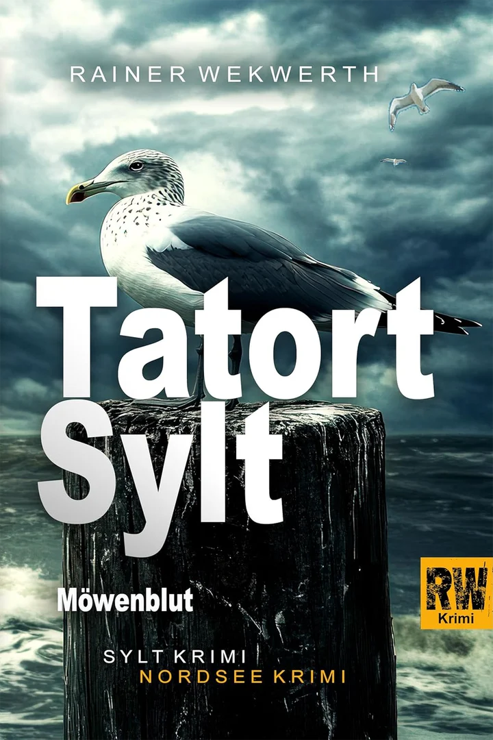 Cover zum dreizehnten Sylt-Krimi von Rainer Wekwerth: Tatort Sylt – Möwenblut (erscheint im August 2026).